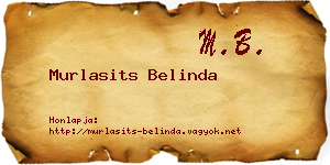 Murlasits Belinda névjegykártya
